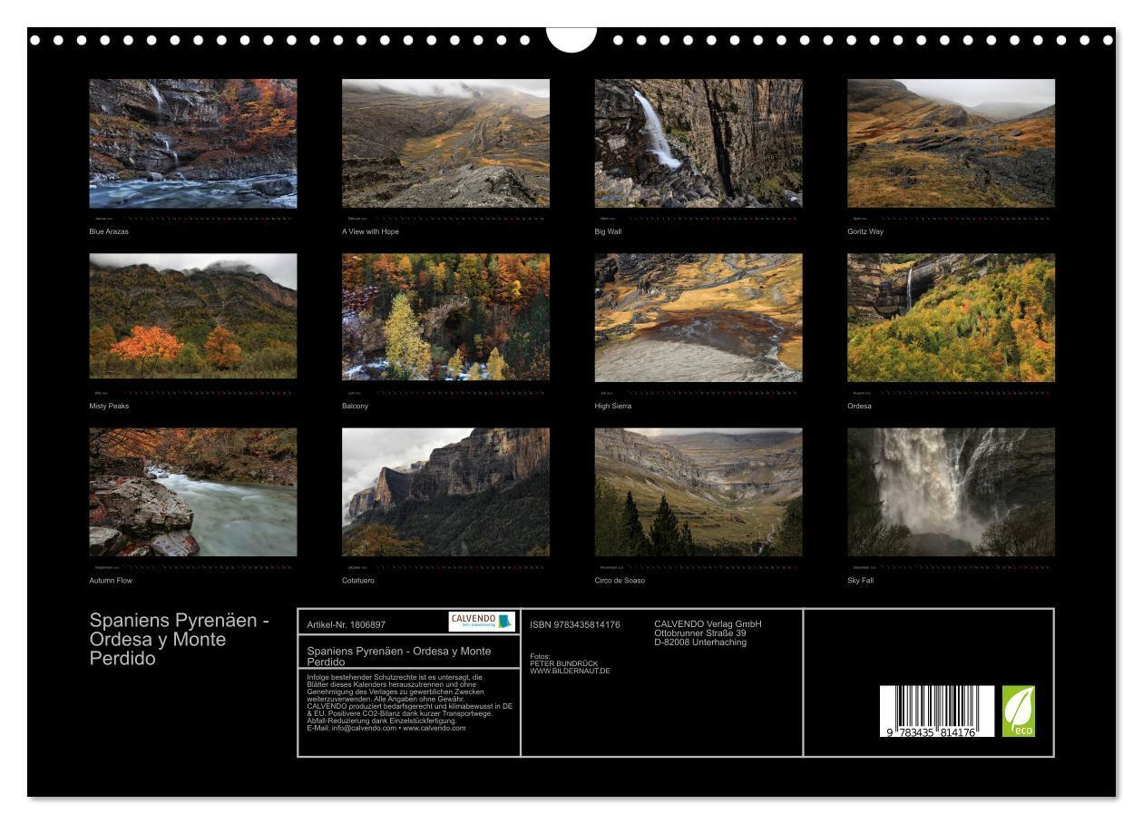 Bild: 9783435814176 | Spaniens Pyrenäen - Ordesa y Monte Perdido (Wandkalender 2025 DIN...