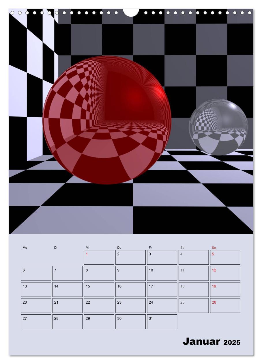 Bild: 9783457009994 | OpArt und mehr (Wandkalender 2025 DIN A3 hoch), CALVENDO...