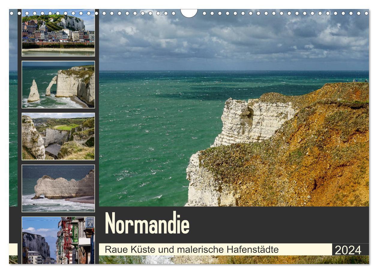 Cover: 9783383117992 | Normandie - Raue Küste und malerische Hafenstädte (Wandkalender...