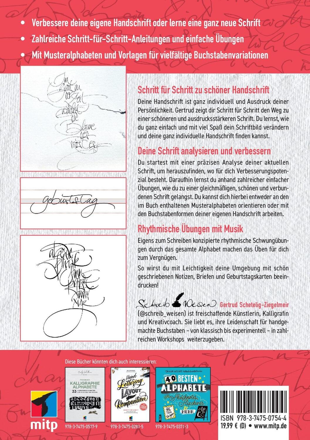 Rückseite: 9783747507544 | Schönere Handschrift - leicht gemacht | Das Praxisbuch | Taschenbuch