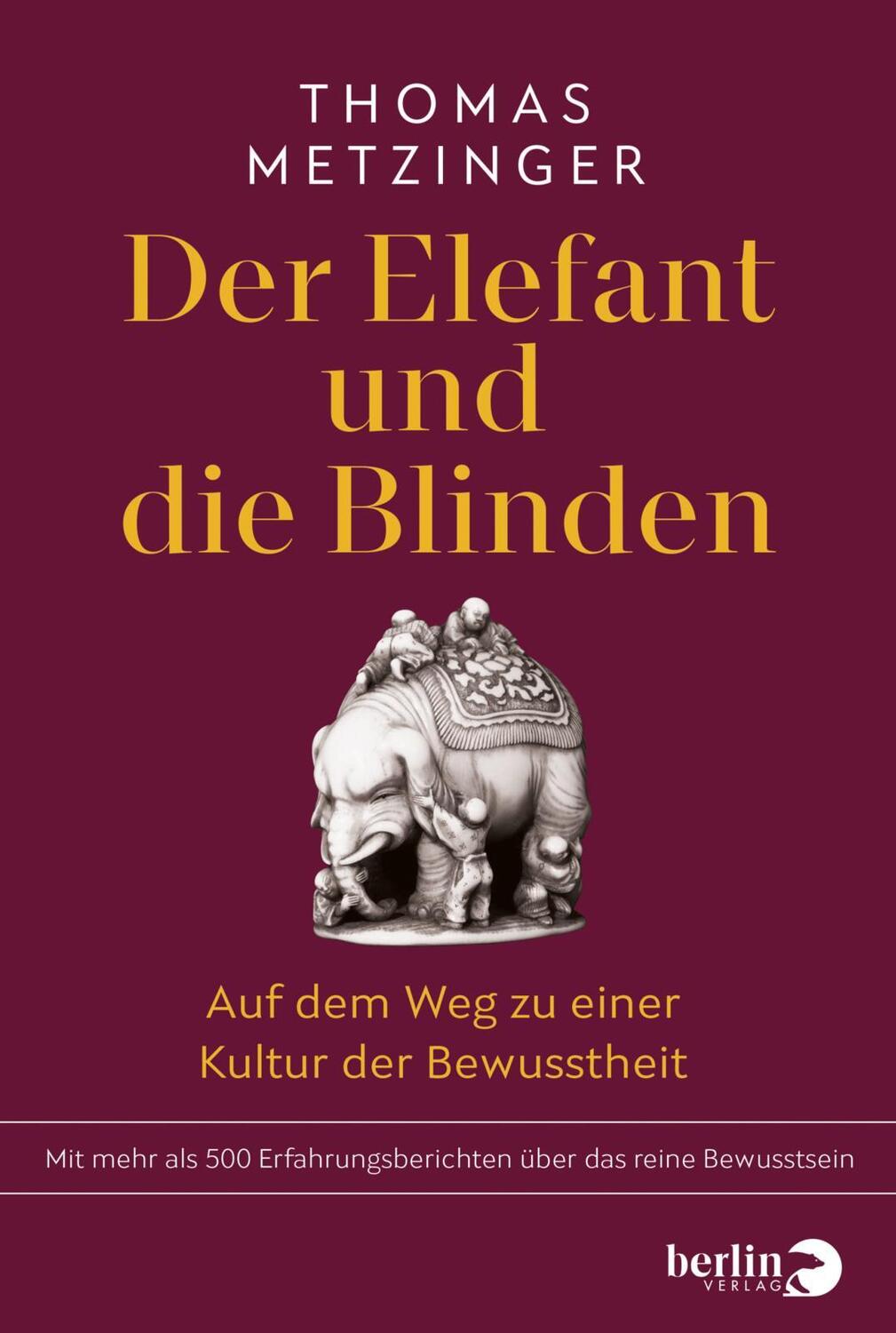Cover: 9783827014870 | Der Elefant und die Blinden | Thomas Metzinger | Buch | 960 S. | 2023