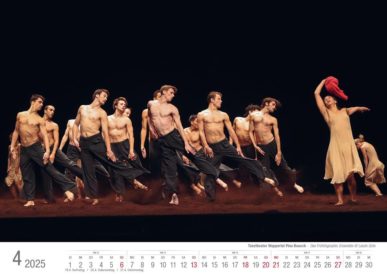 Bild: 9783965352377 | Tanztheater Wuppertal Pina Bausch 2025 Bildkalender A3 Spiralbindung