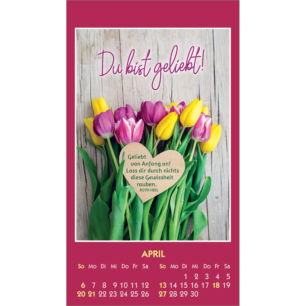 Bild: 9783754887554 | Du bist unendlich wertvoll 2025 | Mini-Aufkleber-Kalender | Ruth Heil