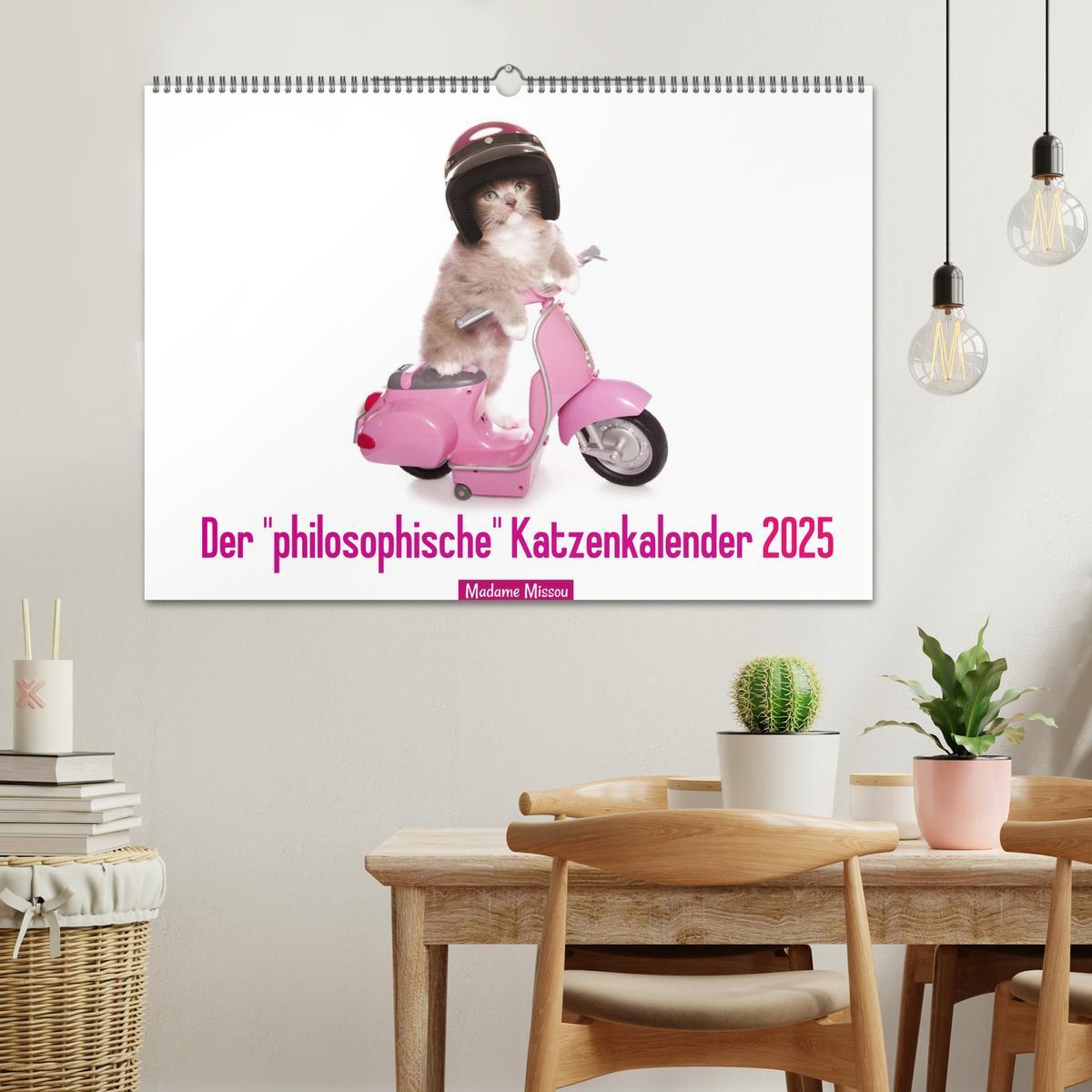 Bild: 9783435619764 | Der "philosophische" Katzenkalender 2025 (Wandkalender 2025 DIN A2...