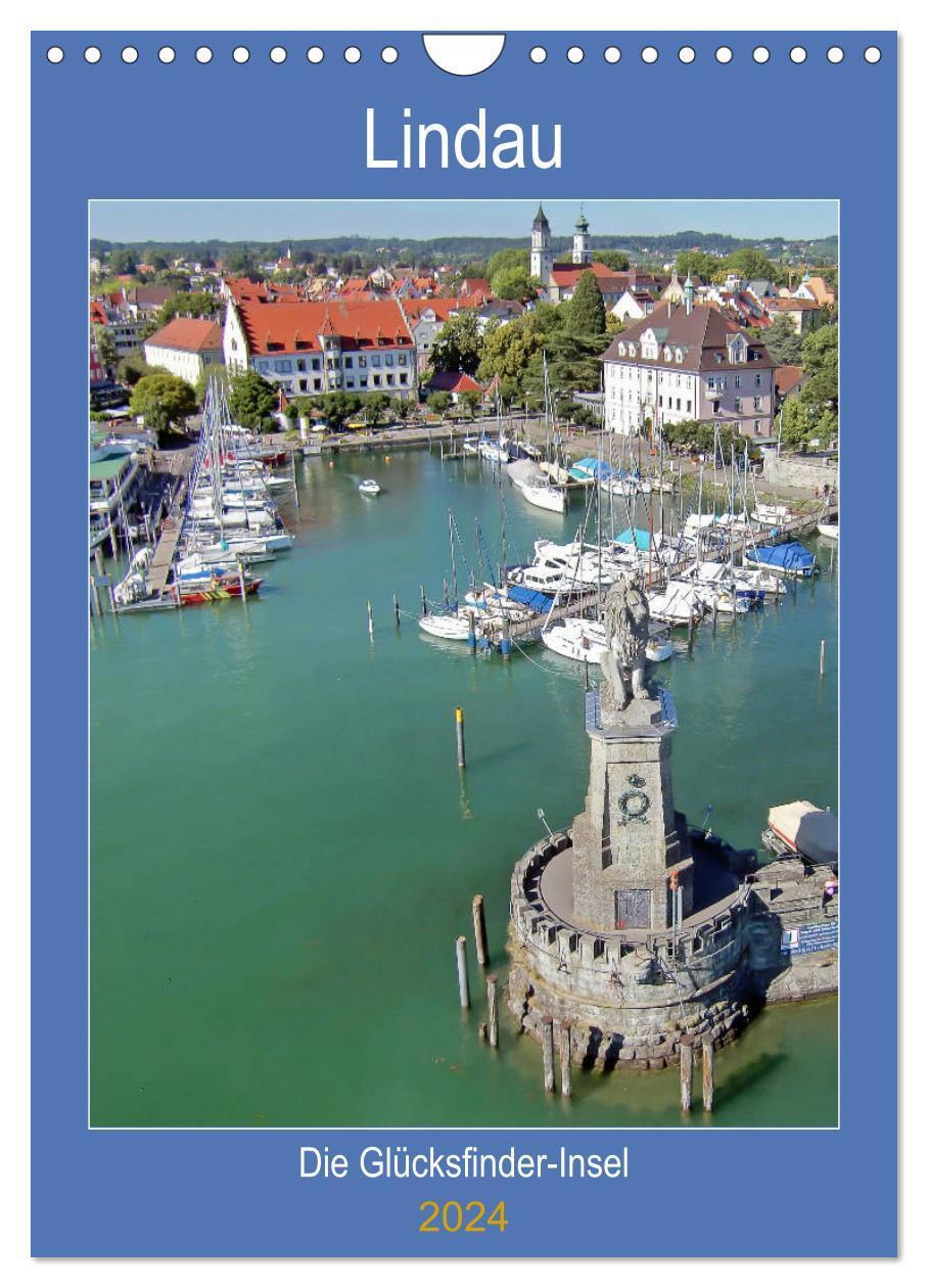 Cover: 9783383096686 | Lindau. Die Glücksfinder-Insel (Wandkalender 2024 DIN A4 hoch),...
