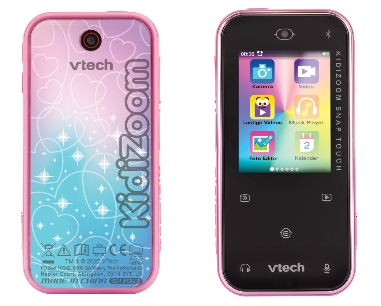 Bild: 3417765492549 | KidiZoom Snap Touch pink | Stück | 2022 | Vtech | EAN 3417765492549