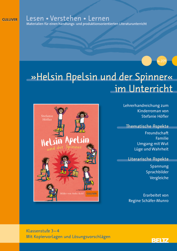 Cover: 9783407720108 | »Helsin Apelsin und der Spinner« im Unterricht | Regine Schäfer-Munro