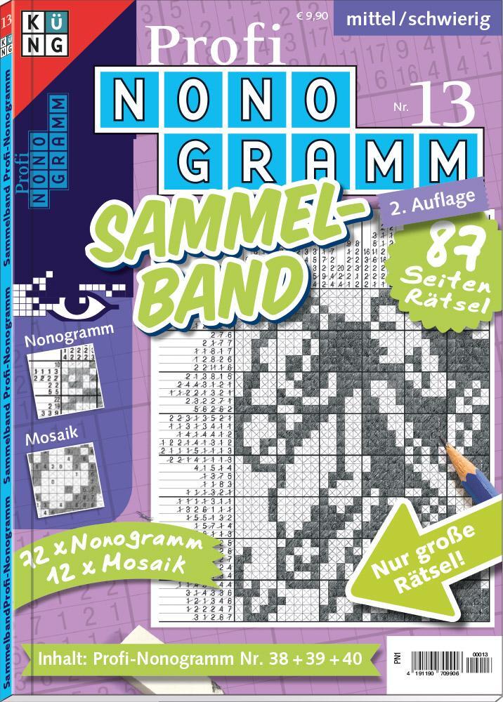 Cover: 9783905573596 | Profi-Nonogramm Sammelband Nr. 13 | Rätsel fürs Auge | Puzzles | Buch