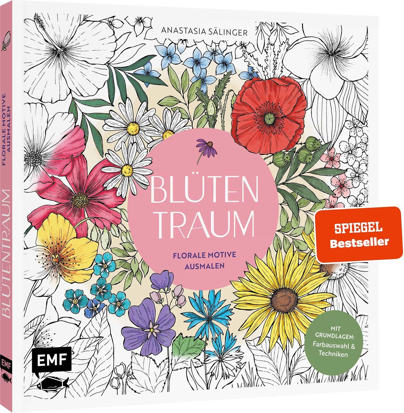Cover: 9783745915327 | Blütentraum - Florale Motive ausmalen | Anastasia Sälinger | Buch