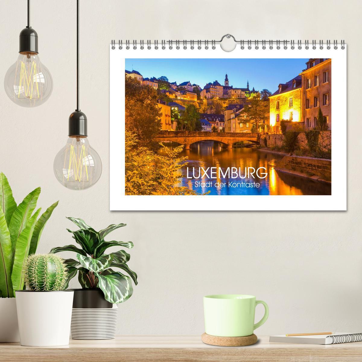 Bild: 9783435592586 | LUXEMBURG Stadt der Kontraste (Wandkalender 2025 DIN A4 quer),...