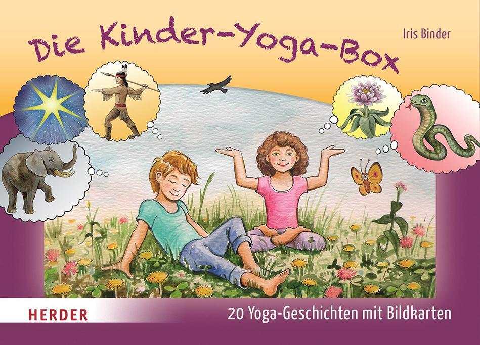 Cover: 9783451348532 | Die Kinder-Yoga-Box | 20 Yoga-Geschichten mit Bildkarten | Iris Binder