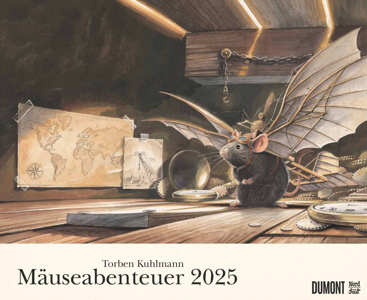 Cover: 4250809653464 | DUMONT - Torben Kuhlmann: Mäuseabenteuer 2025 Wandkalender,...