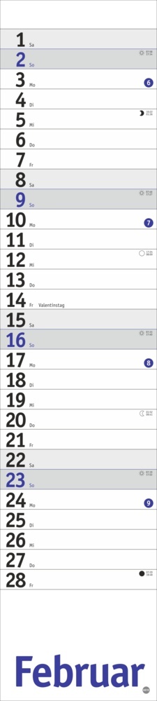 Bild: 9783756406333 | Langplaner, blau 2025 | Kalender | Spiralbindung | 13 S. | Deutsch