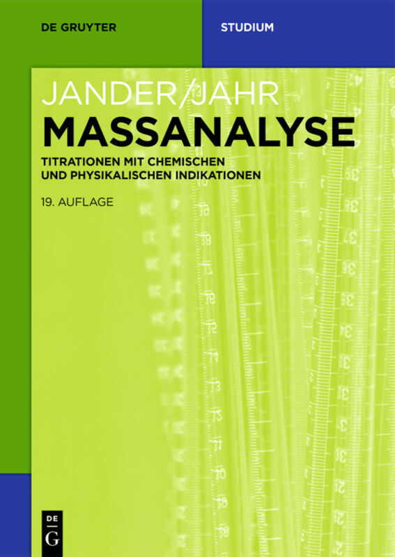 Cover: 9783110415780 | Maßanalyse | Gerhard Schulze (u. a.) | Taschenbuch | Deutsch | 2017