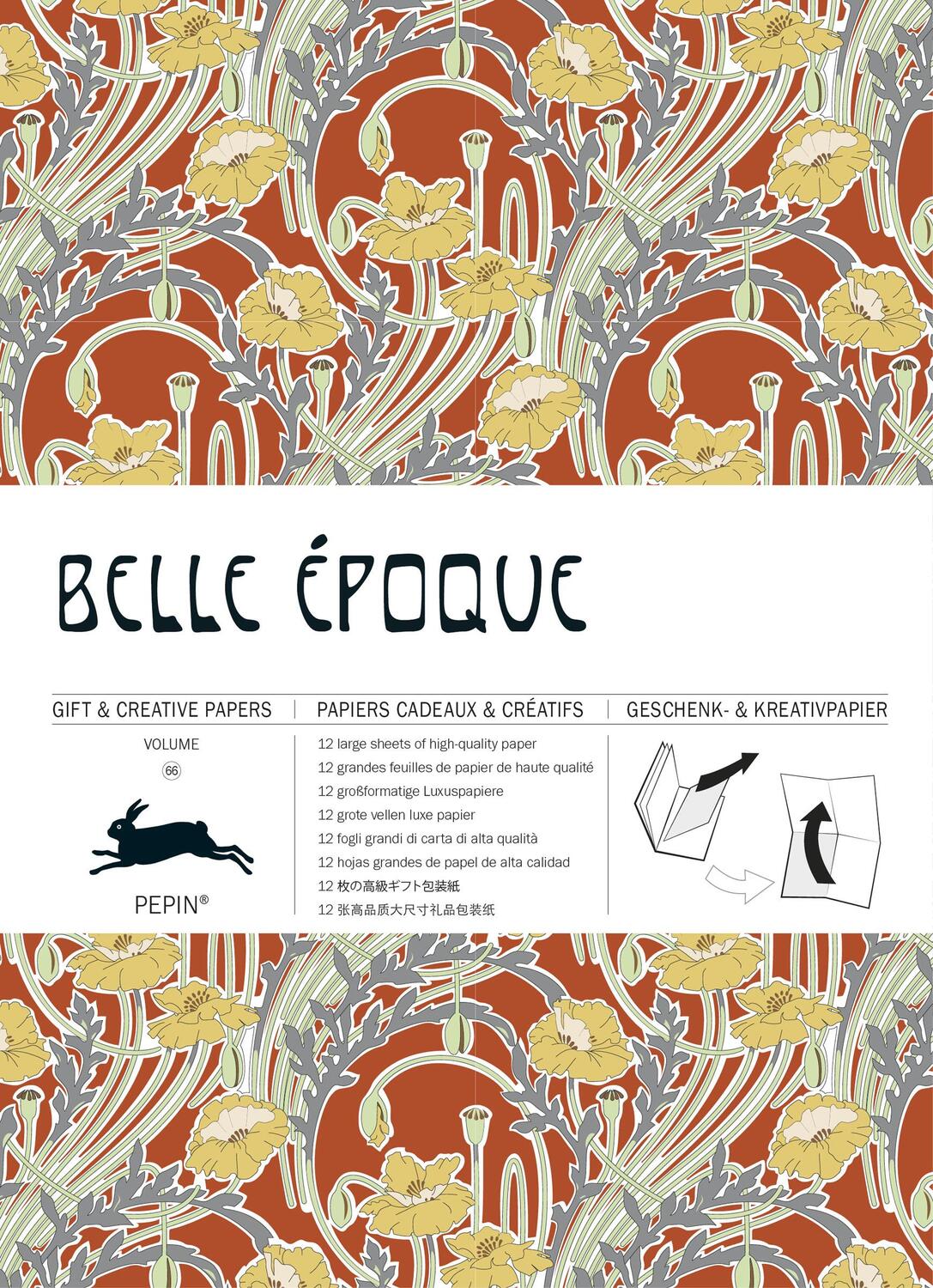 Cover: 9789460090783 | Belle Epoque | Geschenk- und Kreativpapierbuch Vol 66 | Roojen | Buch