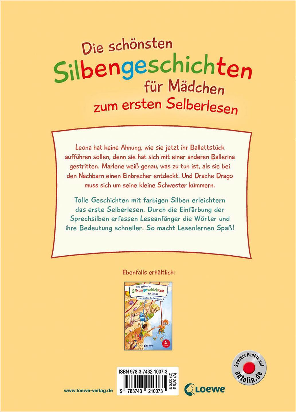 Rückseite: 9783743210073 | Die schönsten Silbengeschichten für Mädchen zum ersten Selberlesen