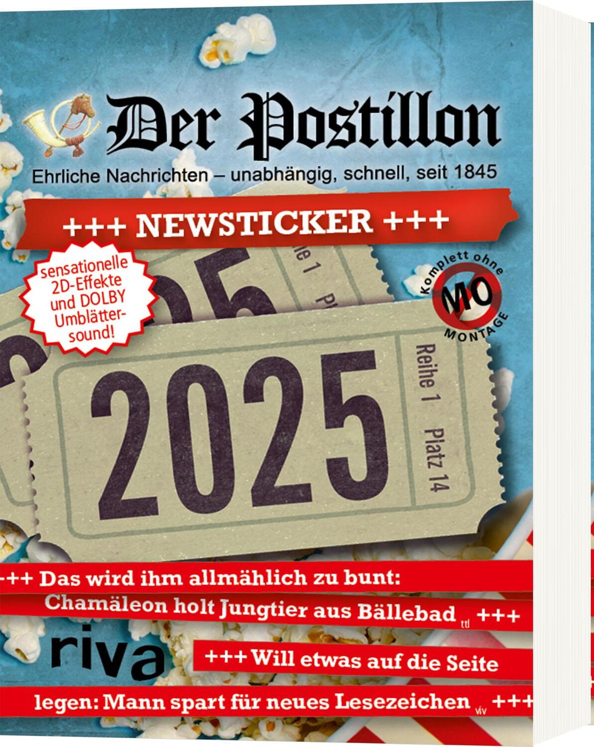 Cover: 9783742326874 | Der Postillon +++ Newsticker +++ 2025 | Stefan Sichermann | Kalender