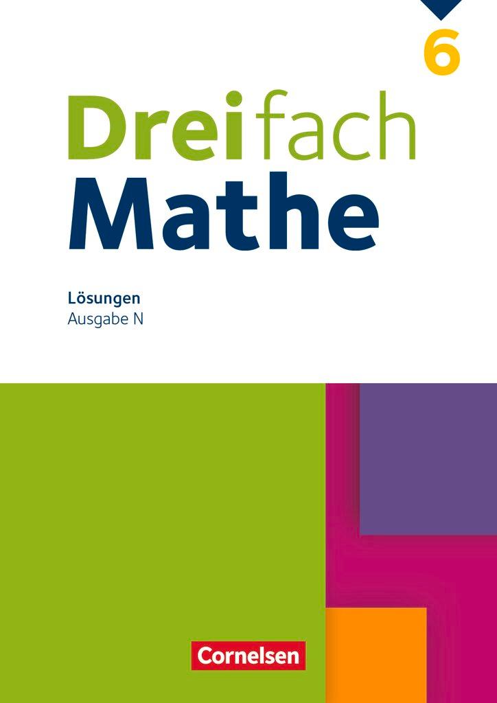 Cover: 9783060436972 | Dreifach Mathe 6. Schuljahr. Niedersachsen - Lösungen zum Schülerbuch