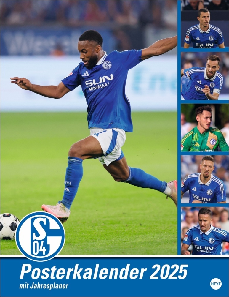 Cover: 9783756406197 | Schalke 04 Posterkalender 2025 | Kalender | Spiralbindung | 14 S.