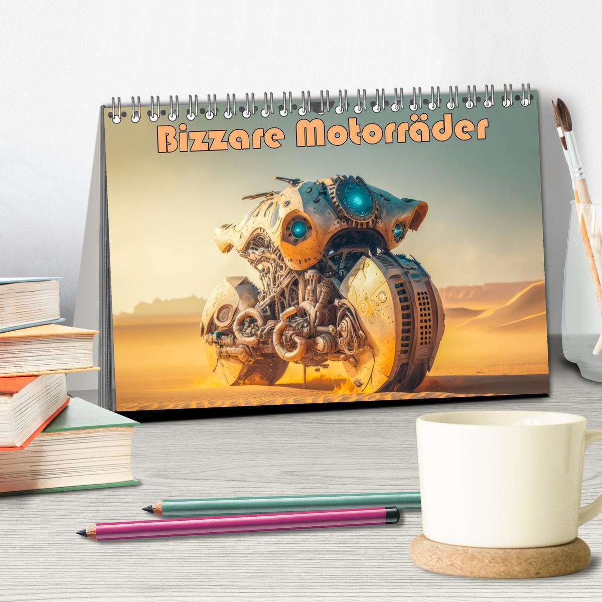 Bild: 9783383873409 | Bizzare Motorräder (Tischkalender 2025 DIN A5 quer), CALVENDO...