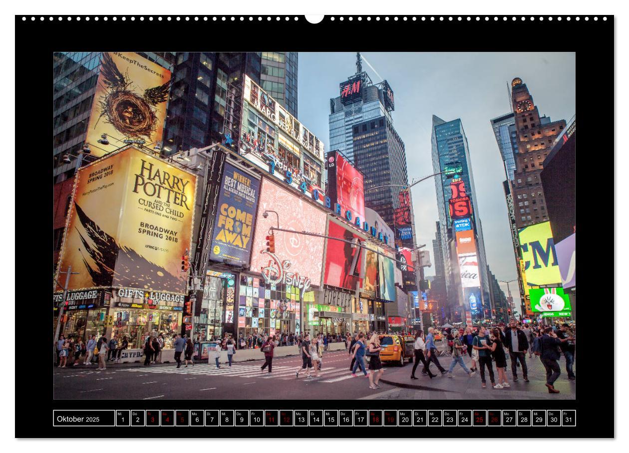 Bild: 9783435283385 | New York (Wandkalender 2025 DIN A2 quer), CALVENDO Monatskalender