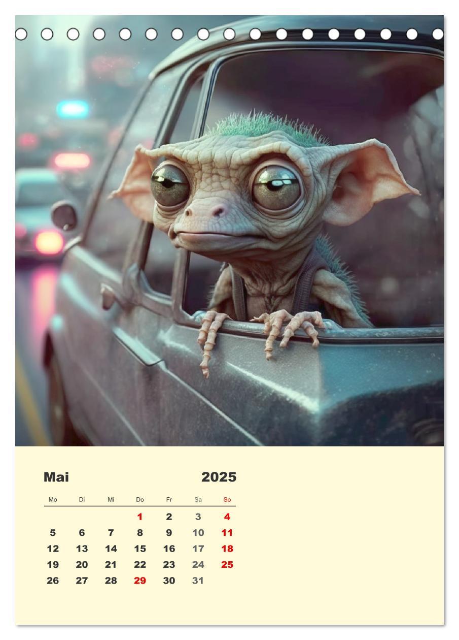 Bild: 9783435876006 | Kleine Gangster. Lustige Monster im Alltag (Tischkalender 2025 DIN...