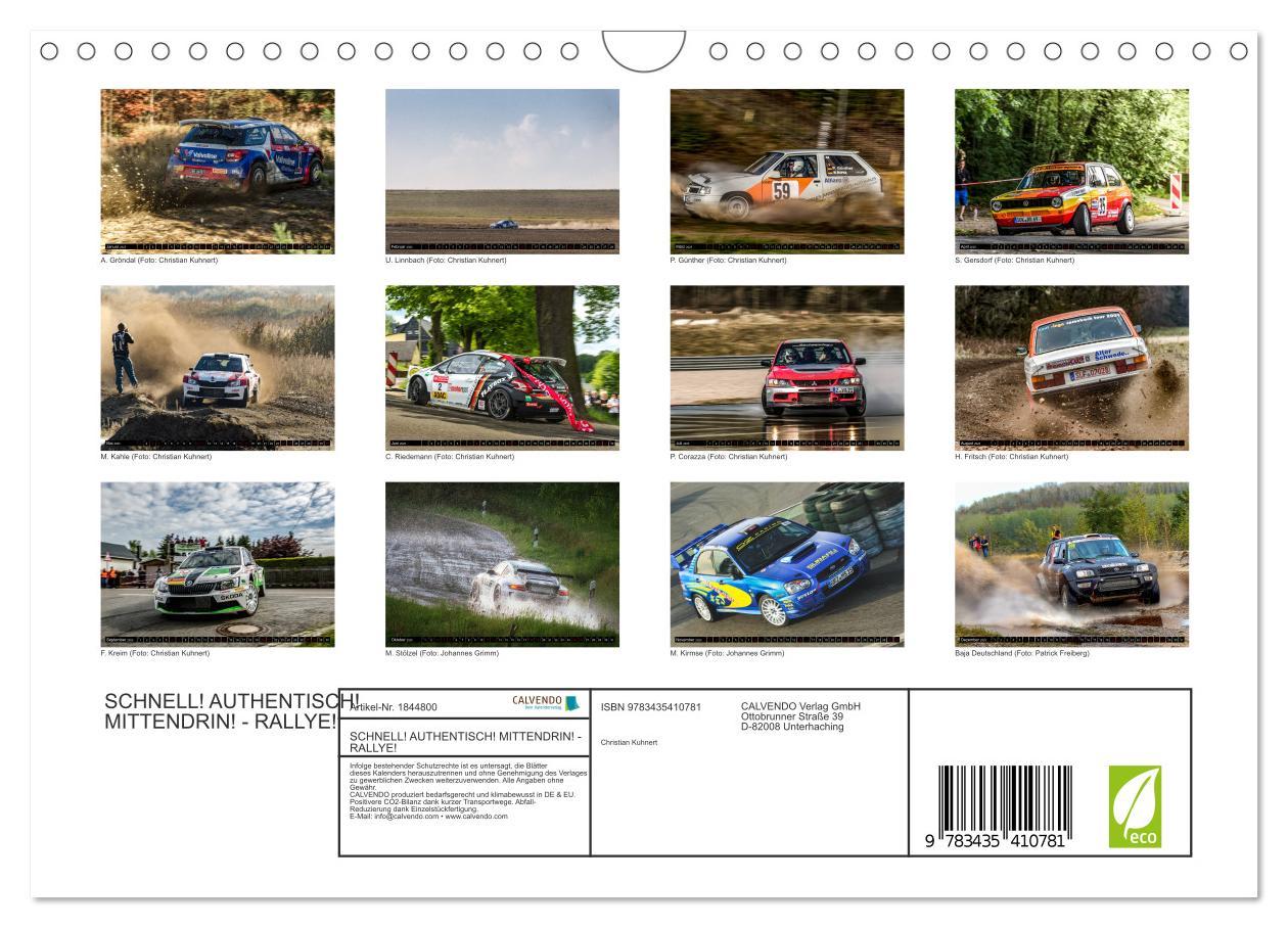 Bild: 9783435410781 | SCHNELL! AUTHENTISCH! MITTENDRIN! - RALLYE! (Wandkalender 2025 DIN...