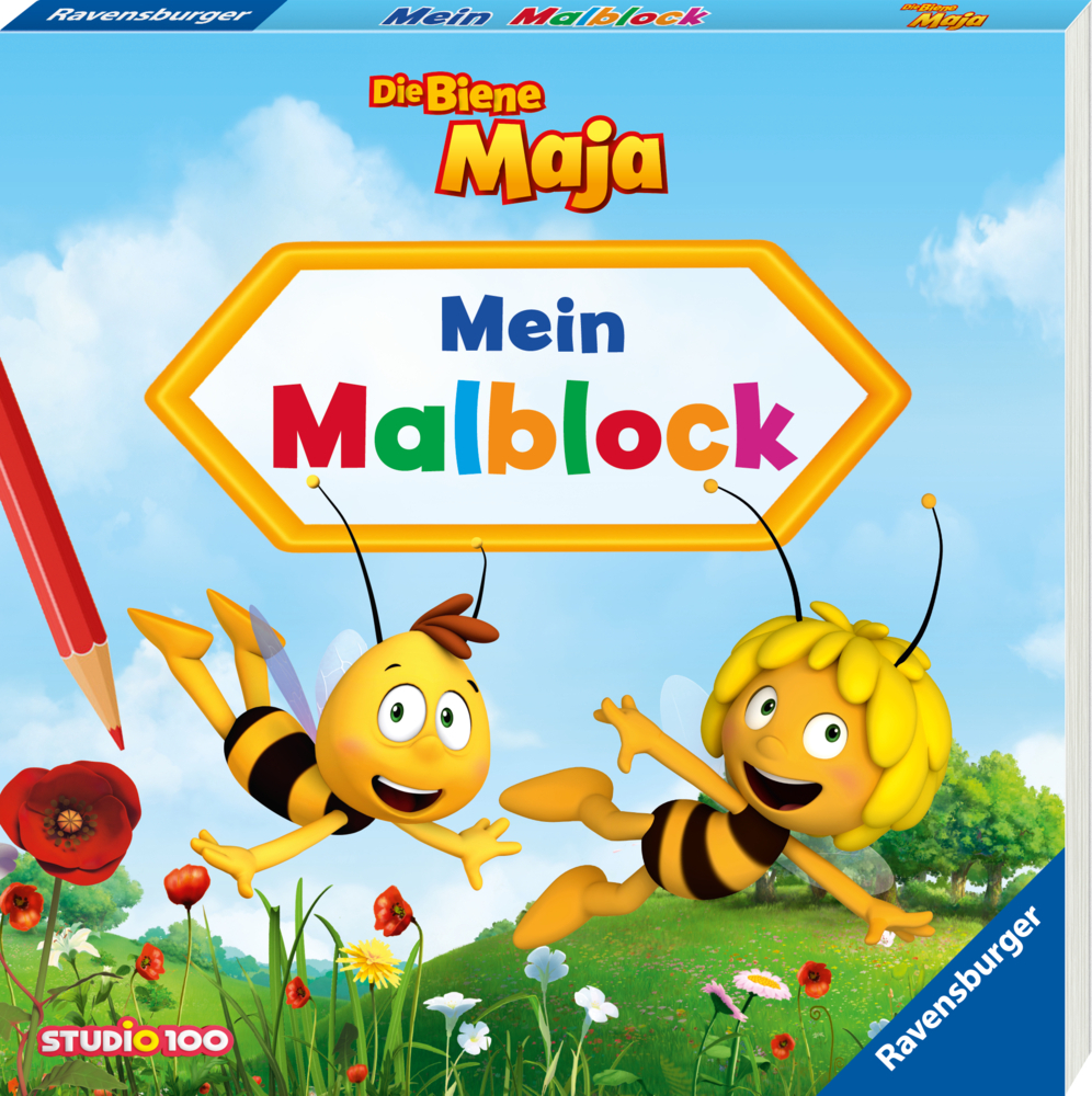 Bild: 9783473496419 | Die Biene Maja: Mein Malblock | Studio 100 Media GmbH | Taschenbuch