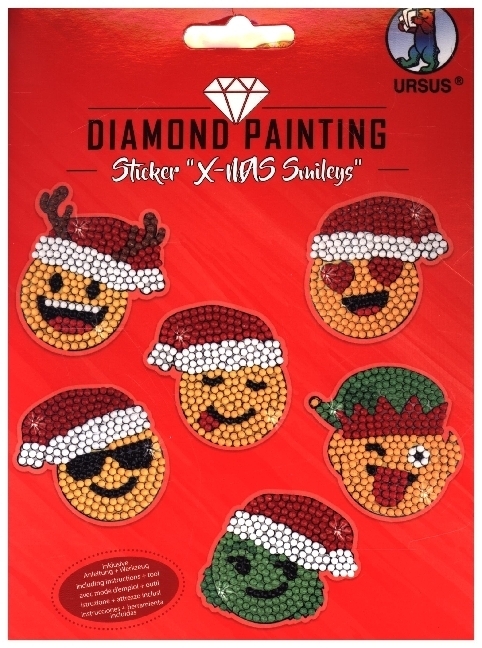 Cover: 4008525242192 | Diamond Painting Sticker "X-Mas Smileys" | Stück | Papierbox | Deutsch