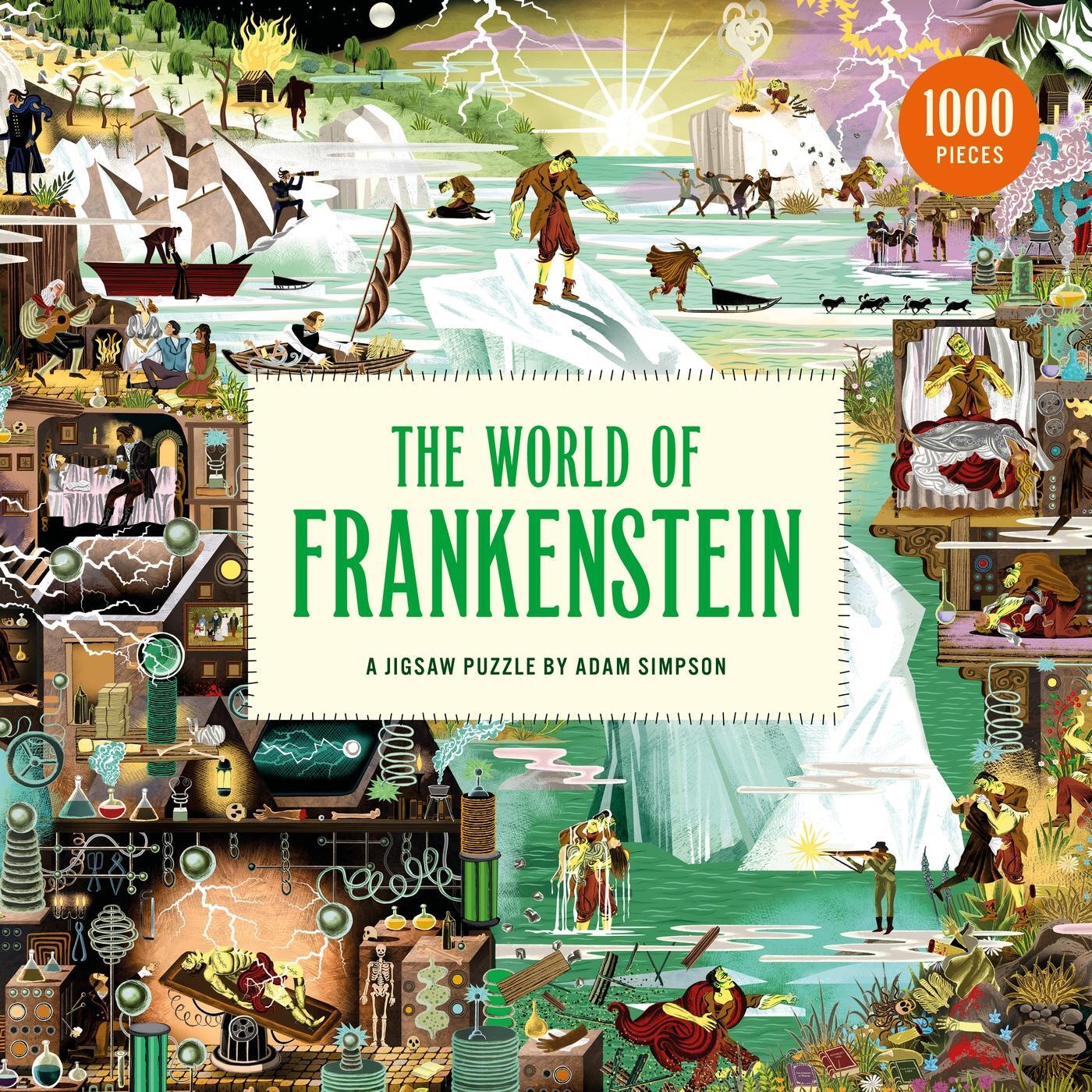 Cover: 9780857829443 | The World of Frankenstein: A Jigsaw Puzzle by Adam Simpson | Luckhurst