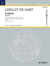 Cover: 9783795798529 | 6 Duette | Jean Baptiste Loeillet de Gant | Broschüre | 20 S. | 1982