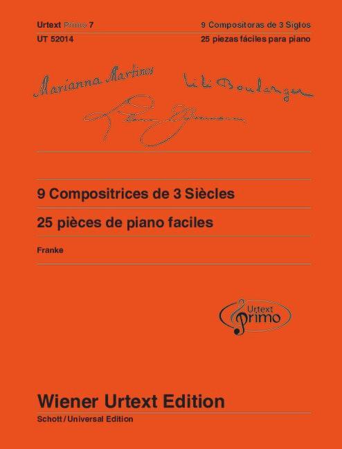 Cover: 800522003691 | 9 Komponistinnen aus 3 Jahrhunderten | Band 7. Klavier | Nils Franke