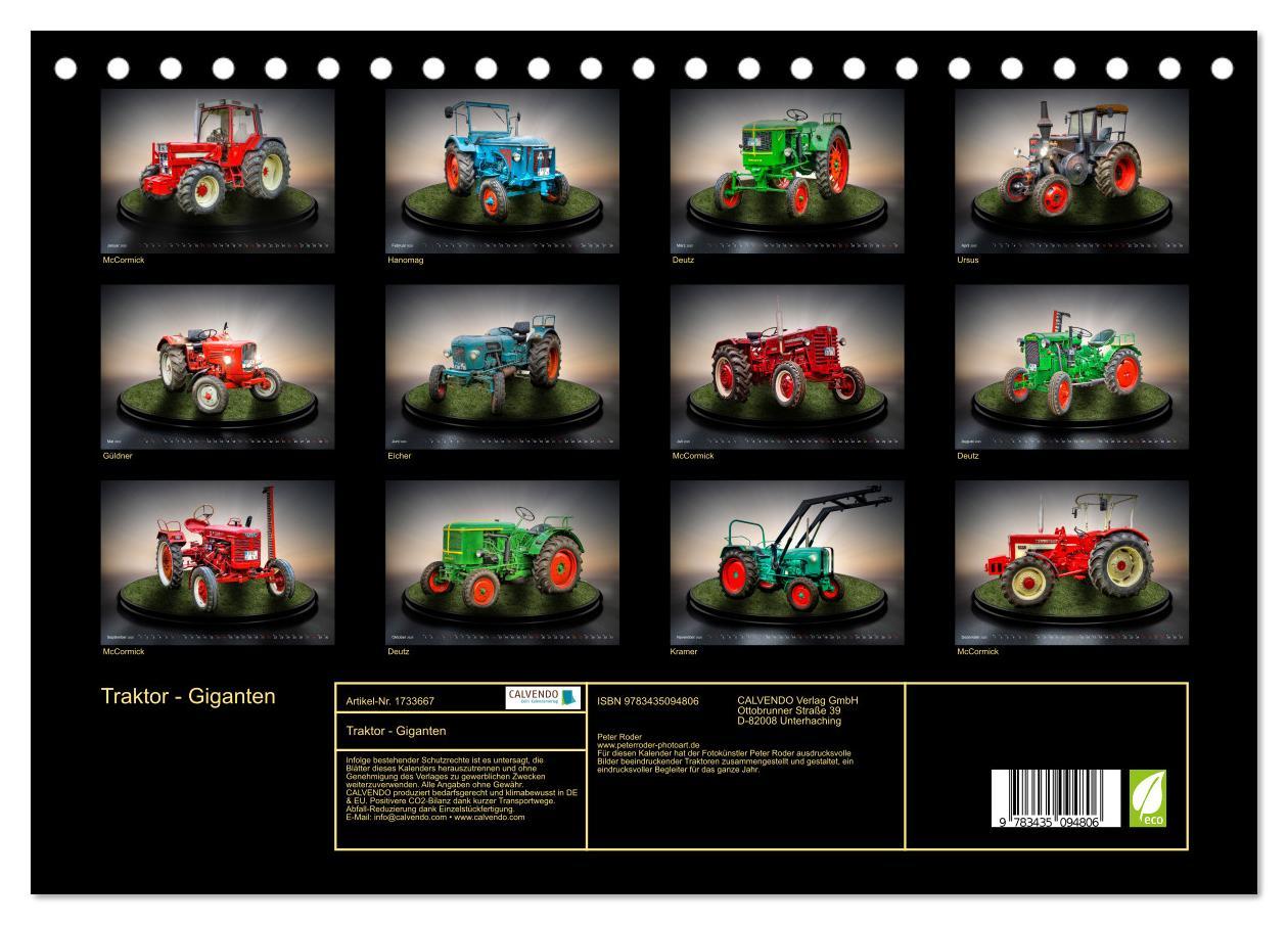 Bild: 9783435094806 | Traktor - Giganten (Tischkalender 2025 DIN A5 quer), CALVENDO...