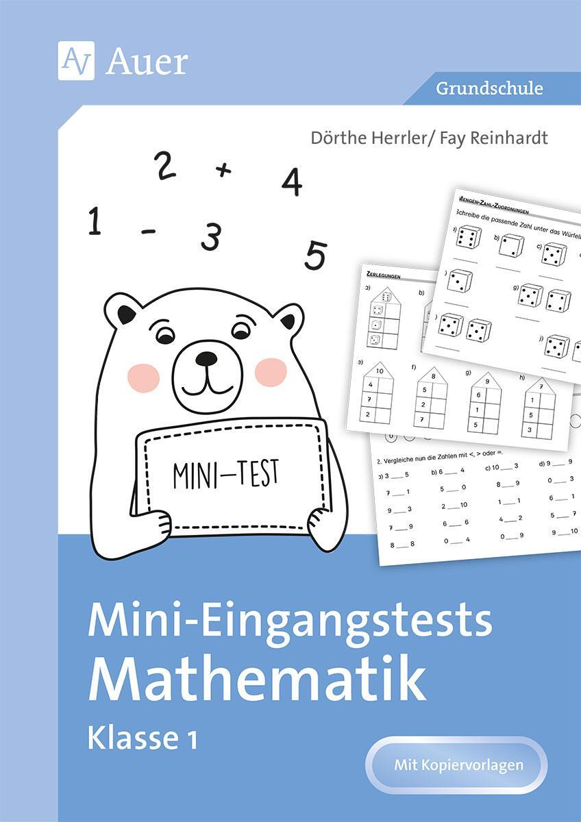 Cover: 9783403086116 | Mini-Eingangstests Mathematik - Klasse 1 | Patrycja Frenz (u. a.)