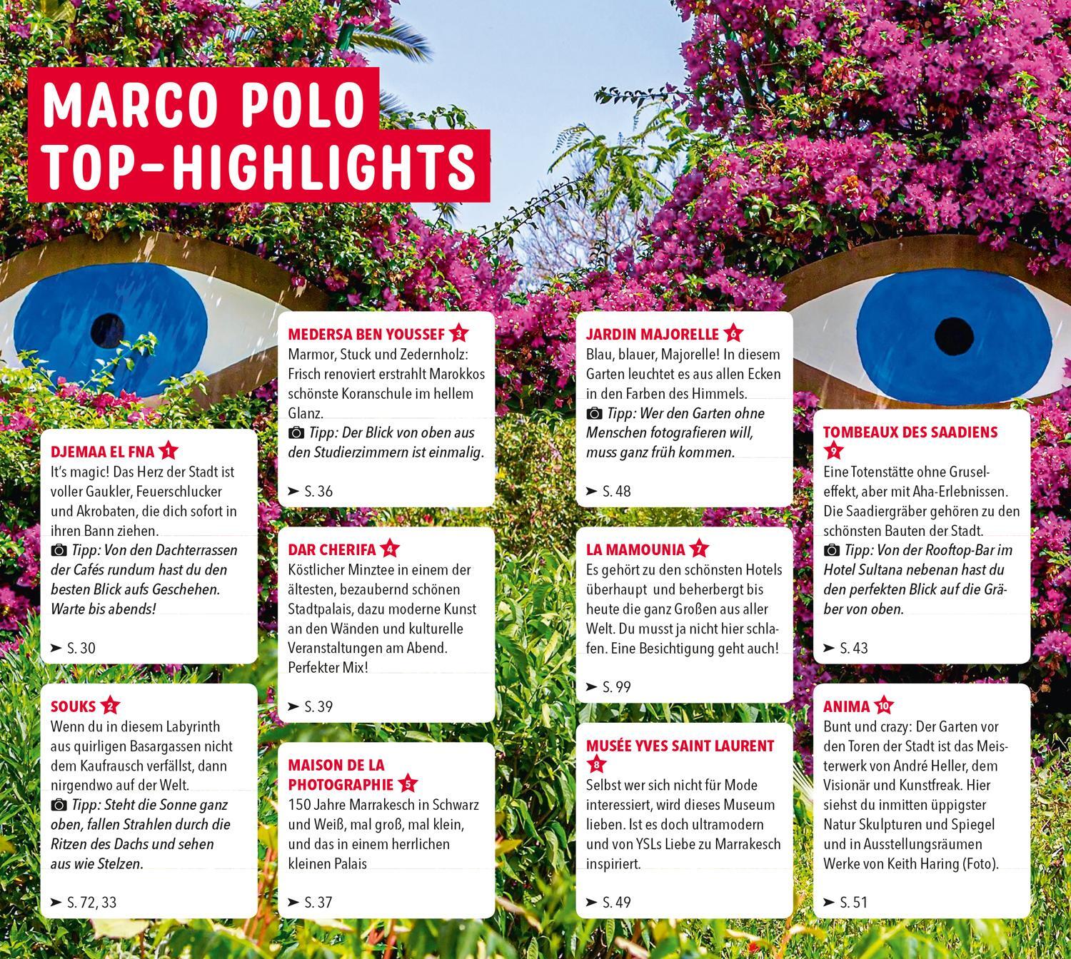 Bild: 9783829729970 | MARCO POLO Reiseführer Marrakesch | Muriel Brunswig | Taschenbuch