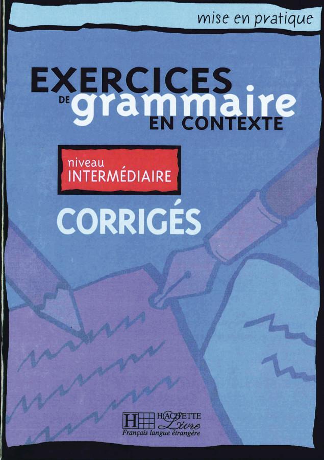 Cover: 9783190933839 | Exercices de grammaire en contexte. Niveau intermédiaire. Corrigés...