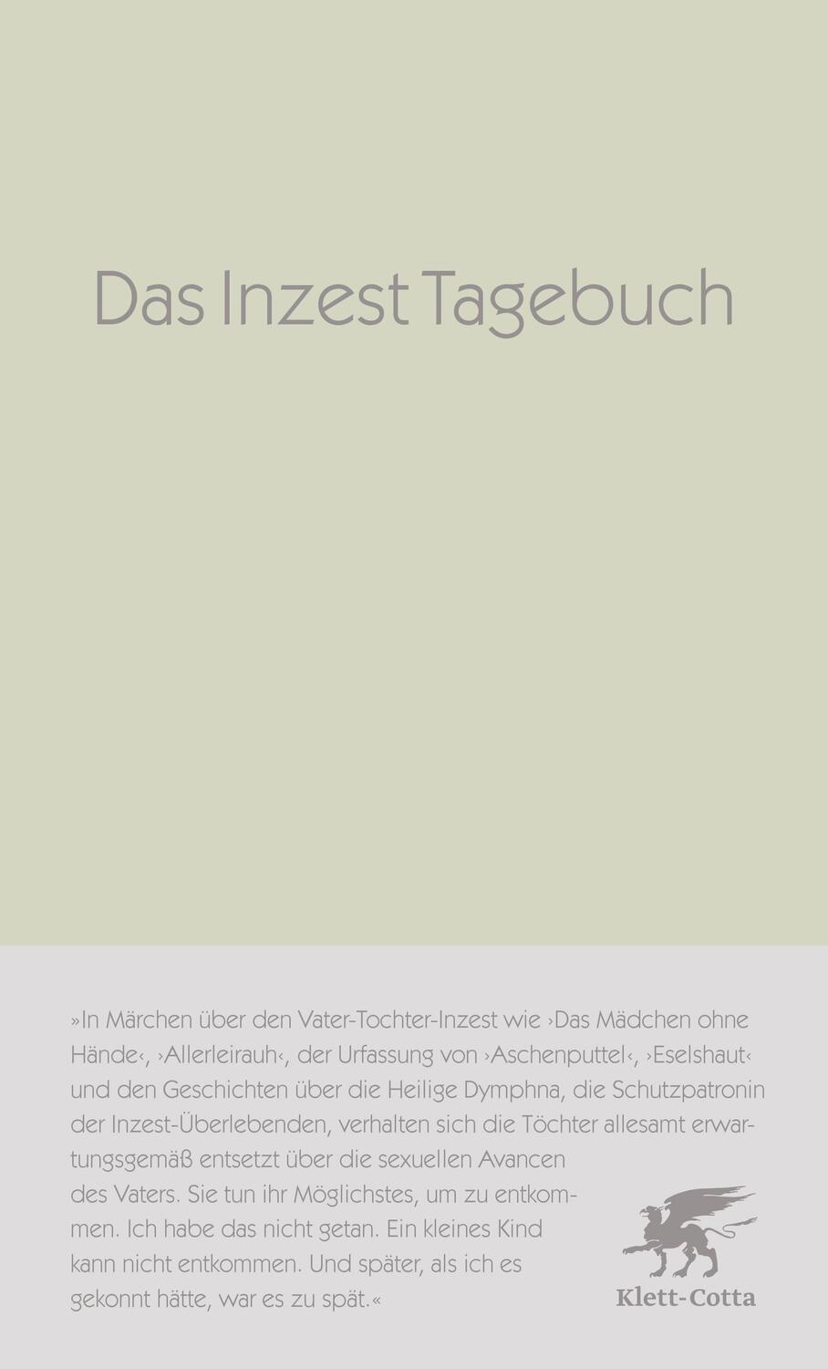 Cover: 9783608961881 | Das Inzest-Tagebuch | Anonyma | Buch | Deutsch | 2017
