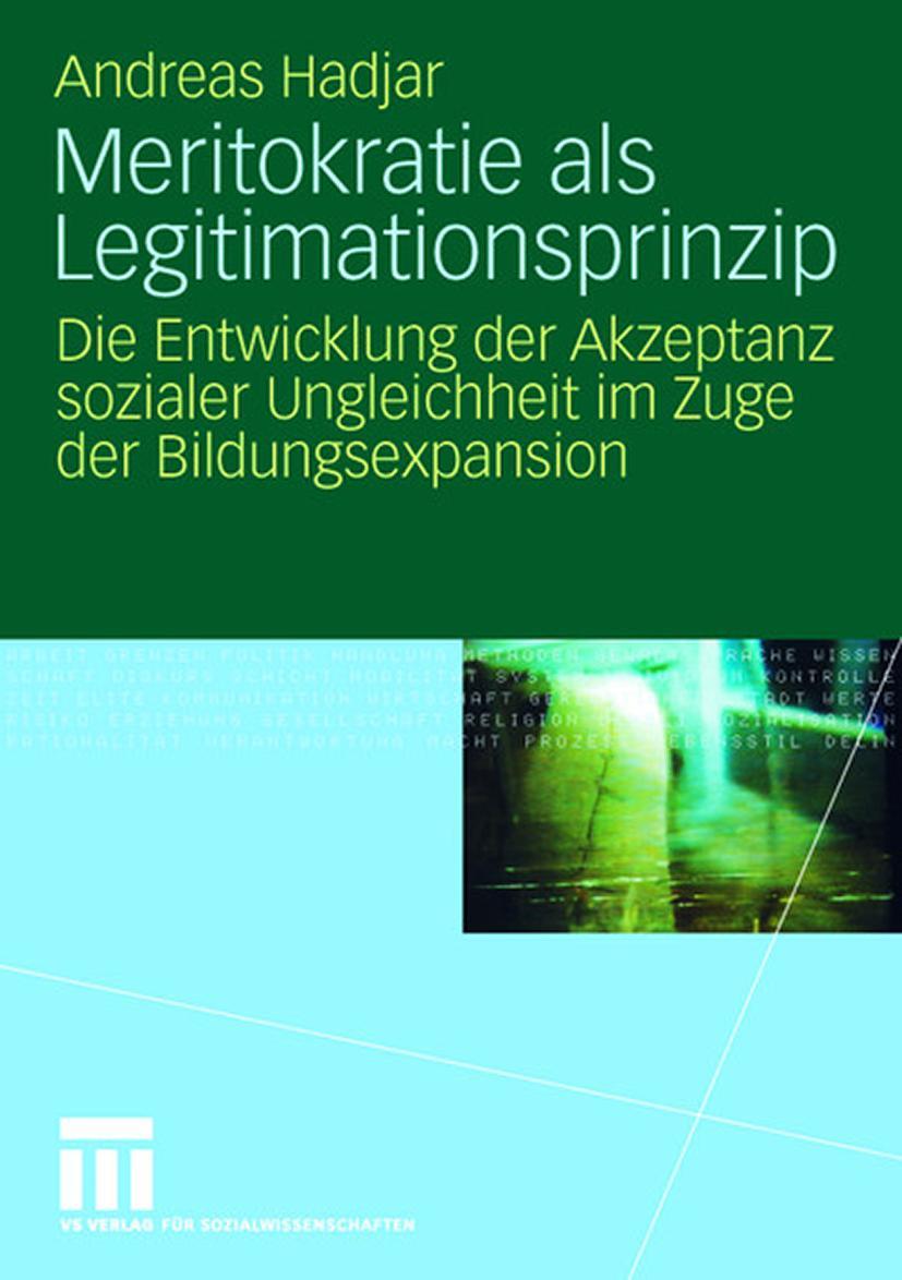 Cover: 9783531156293 | Meritokratie als Legitimationsprinzip | Andreas Hadjar | Taschenbuch