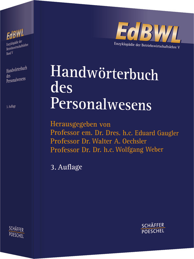 Cover: 9783791080499 | Handwörterbuch des Personalwesens (HWP) | Eduard Gaugler (u. a.)