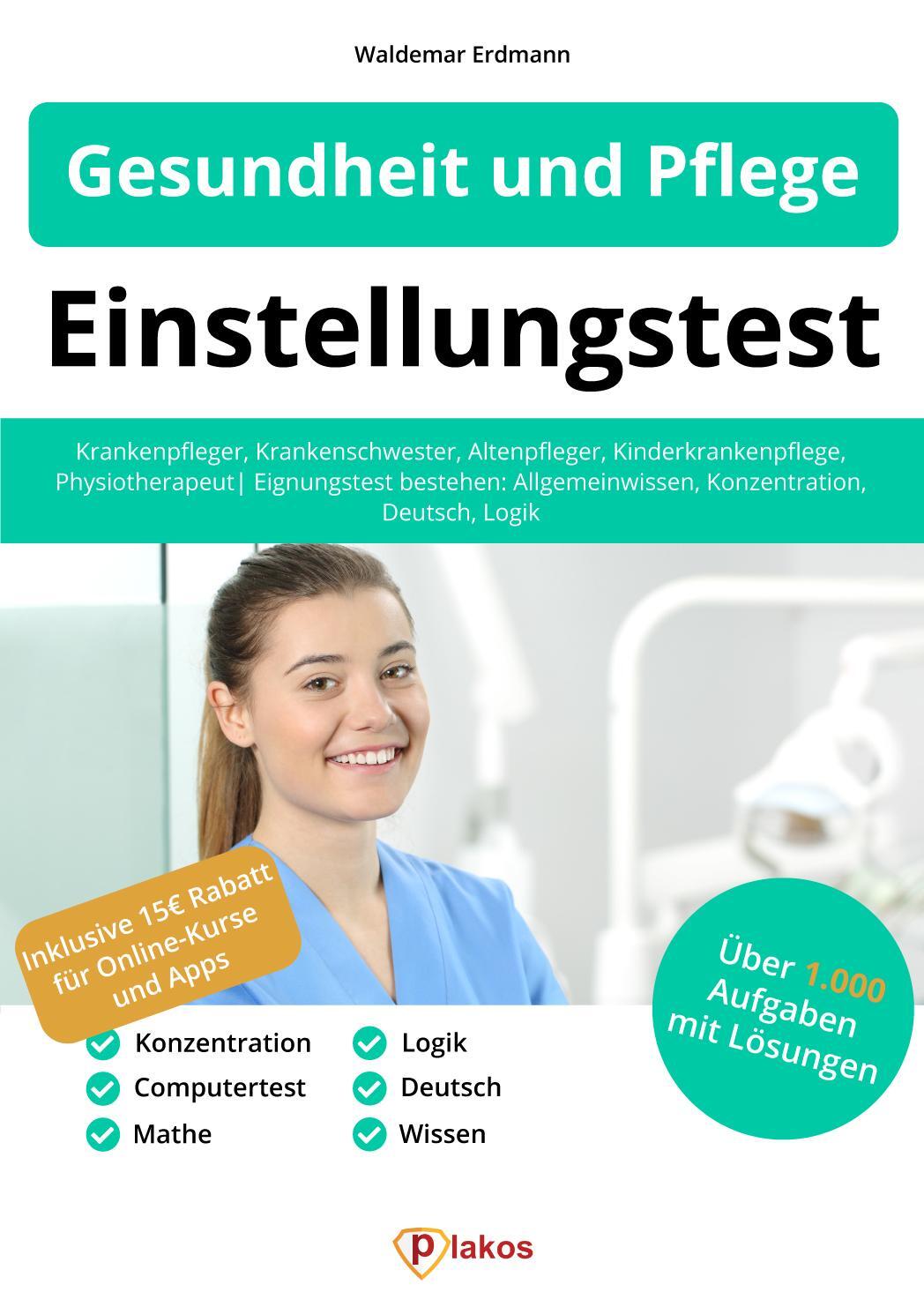 Cover: 9783948144678 | Einstellungstest Gesundheit und Pflege | Waldemar Erdmann | Buch