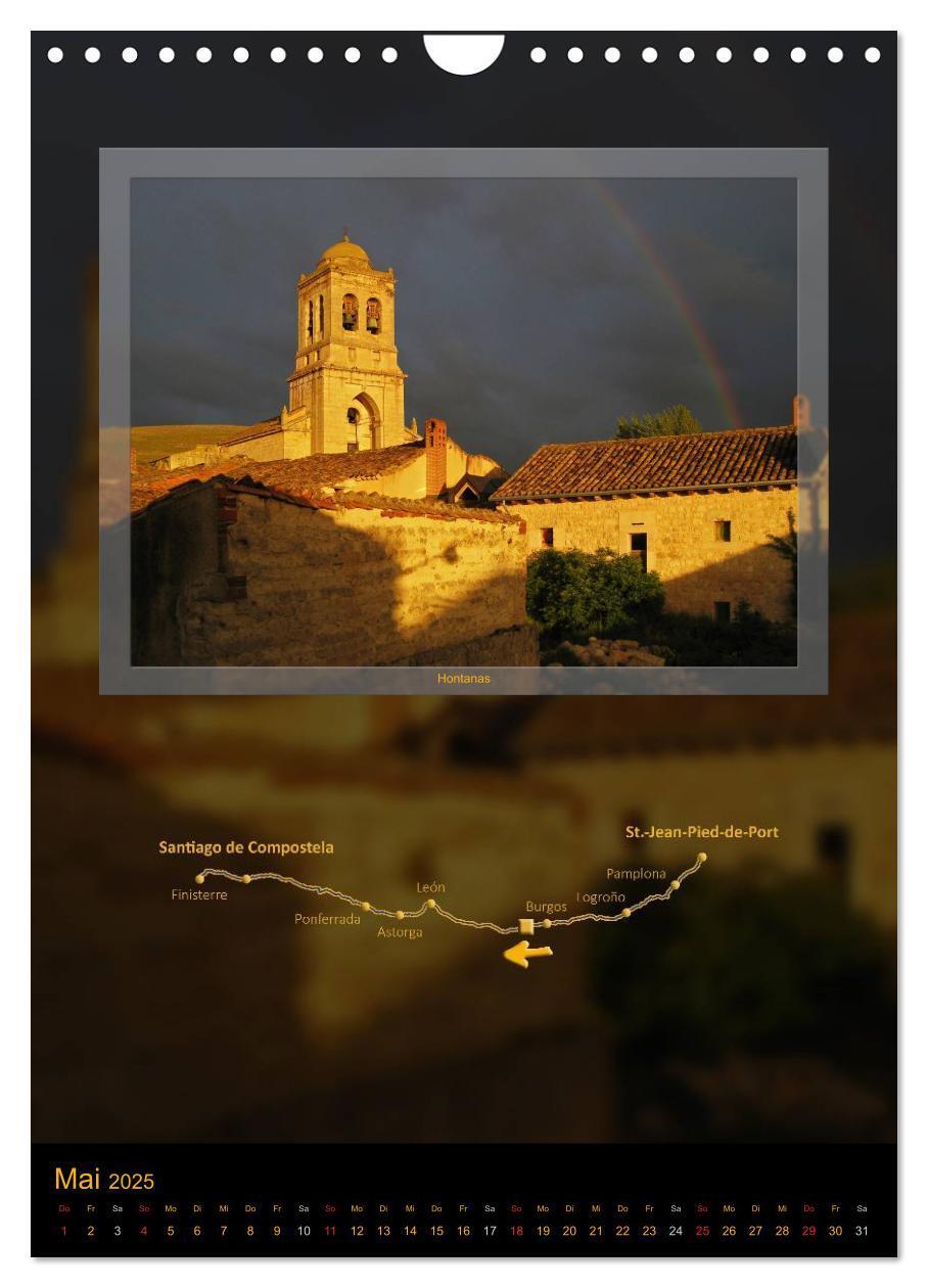 Bild: 9783457075517 | Jakobsweg - Camino Francés (Wandkalender 2025 DIN A4 hoch),...