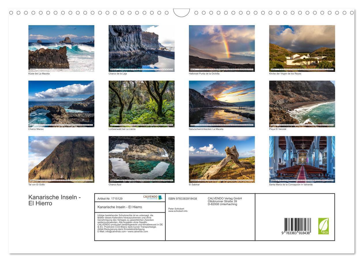 Bild: 9783383918438 | Kanarische Inseln - El Hierro (Wandkalender 2025 DIN A3 quer),...