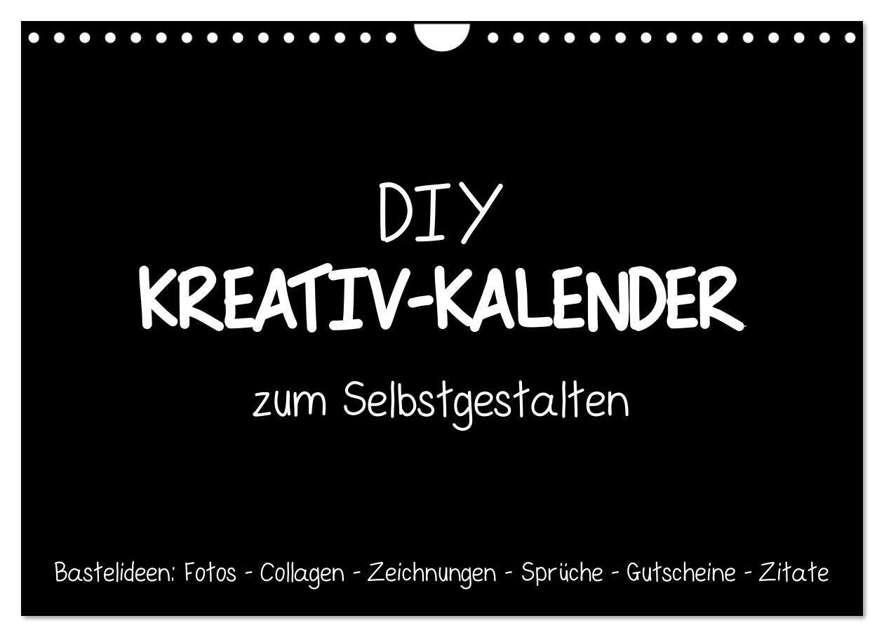 Cover: 9783675452749 | Bastelkalender: DIY Kreativ-Kalender -schwarz- (Wandkalender 2024...
