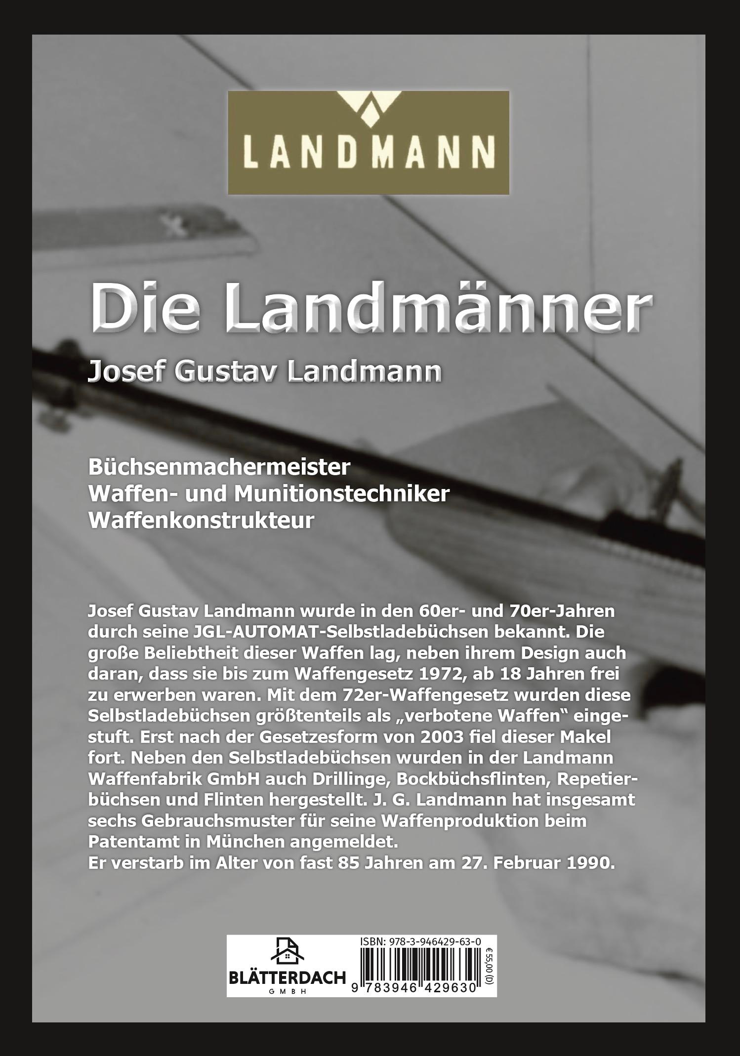 Rückseite: 9783946429630 | Die Landmänner | Josef Gustav Landmann | Uwe Kotthaus | Buch | 291 S.