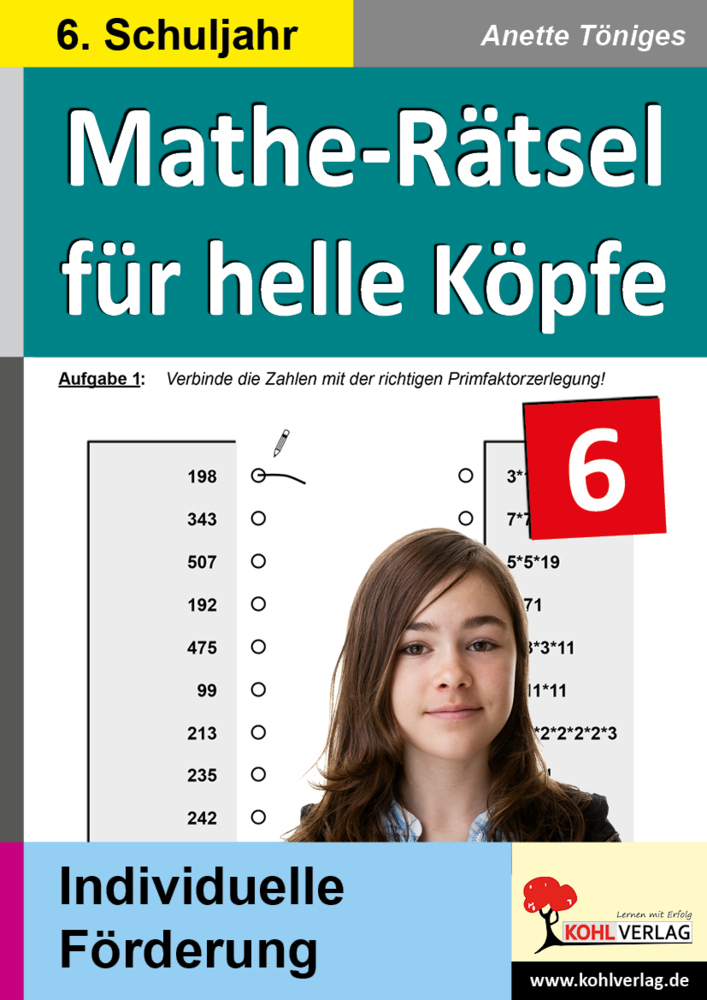 Cover: 9783866323797 | 6. Schuljahr | 74 Kopiervorlagen mit Lösungen | Anette Töniges | Buch