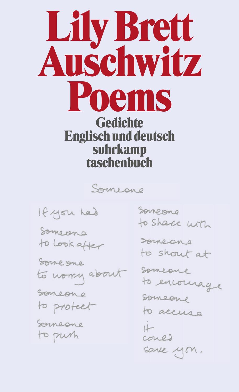 Cover: 9783518456057 | Auschwitz Poems | Gedichte | Lily Brett | Taschenbuch | Deutsch | 2004
