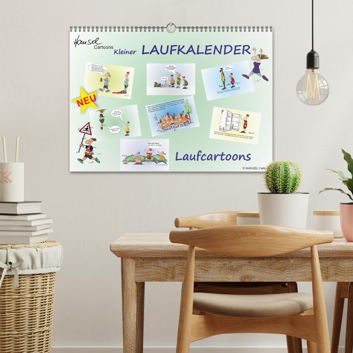 Bild: 9783383925788 | HANSELs kleiner Laufkalender (Wandkalender 2025 DIN A3 quer),...