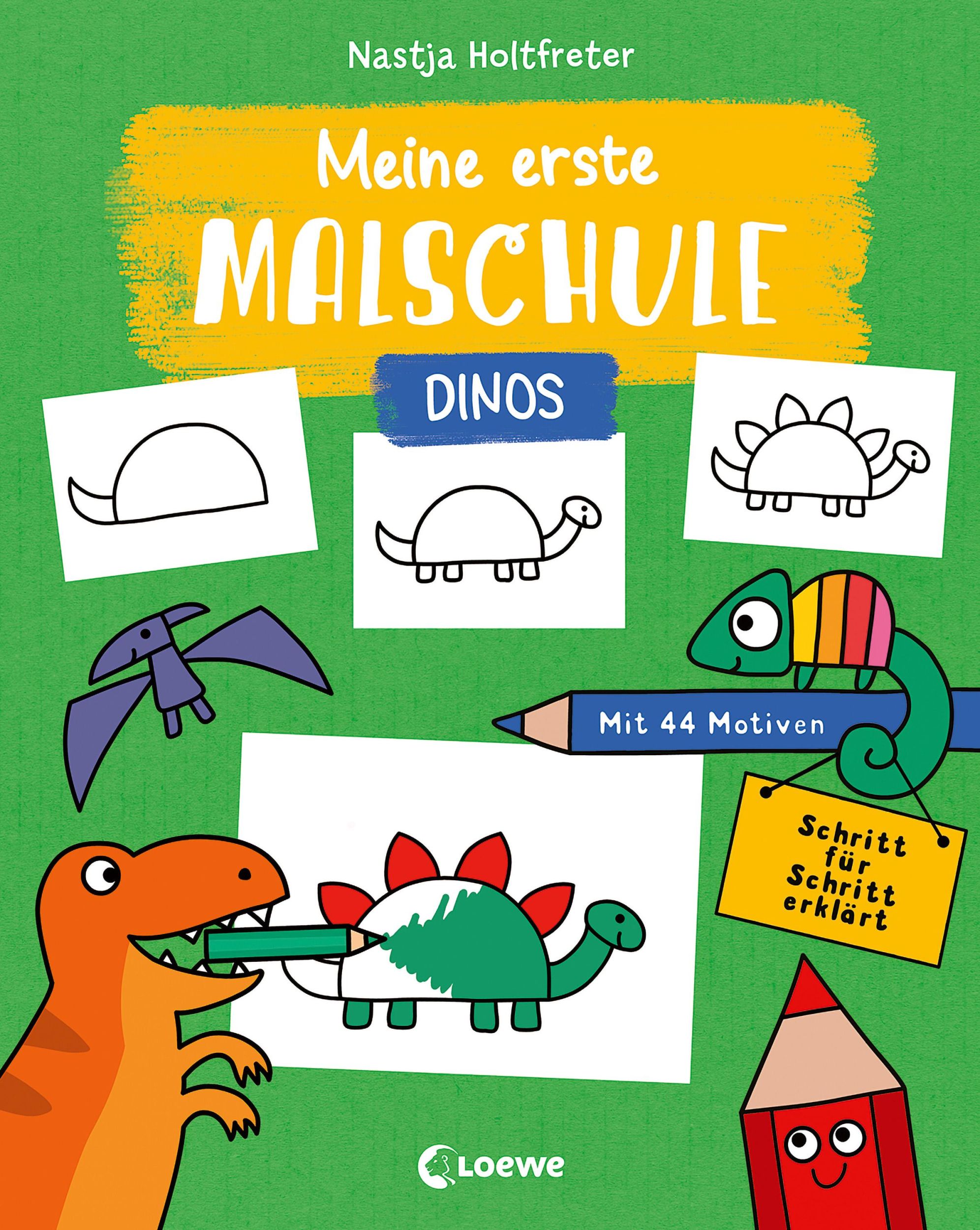 Cover: 9783743210356 | Meine erste Malschule - Dinos | Nastja Holtfreter | Taschenbuch | 2023