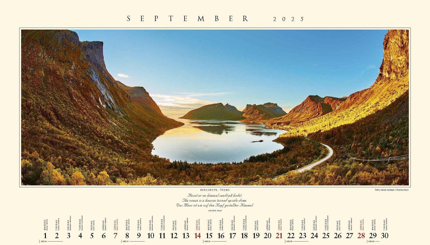 Bild: 9783930232970 | Panorama Norwegen 2025 Tischkalender | Kalenderforlaget | Kalender