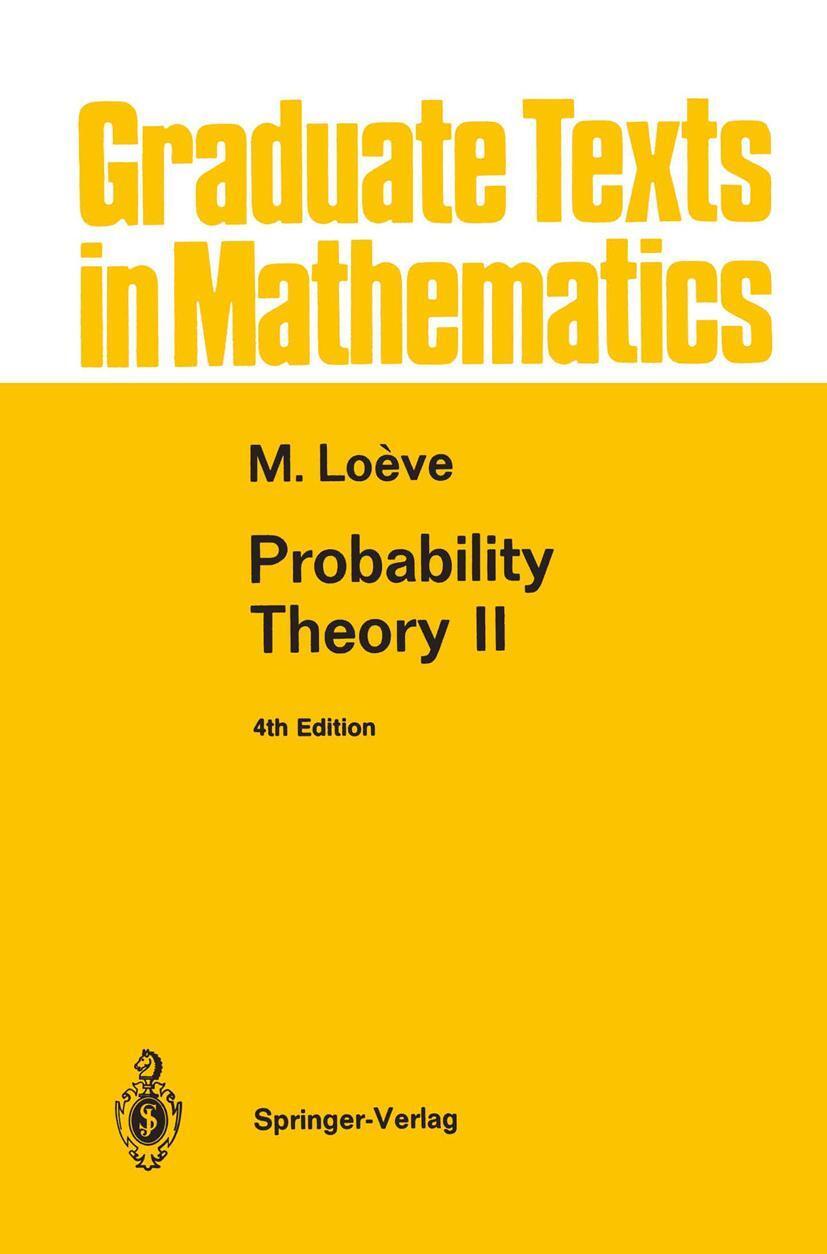 Cover: 9780387902623 | Probability Theory II | M. Loeve | Buch | HC runder Rücken kaschiert